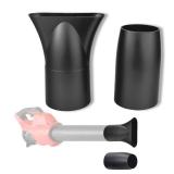 Leaf Blower Flat Nozzle and Flare Nozzle Tip Compatible with Milwaukee 2724-21 2724-20 Leaf Blower, Touchless Quick Drying-Black