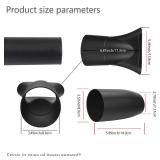 Leaf Blower Flat Nozzle and Flare Nozzle Tip Compatible with Milwaukee 2724-21 2724-20 Leaf Blower, Touchless Quick Drying-Black