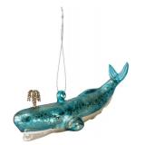 Primitives by Kathy Glass Ornament - Blue Whale