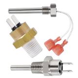 Funmit 42002-0024S Stack Flue Sensor 42001-0063S High Limit Switch and 42001-0053S Heater Thermistor Spa Hearters Replacement for Pentair