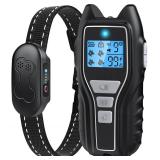 Dog Shock Collar with Remote Control - Rechargeable Dog Training Collar, IPX7 Waterproof E Collar for Dogs with 4 Safe Modes Flashlight Beep Vibration Shock Ideal for All Dog Sizes (8-150lbs)