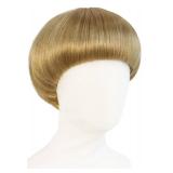 IMEYLE Short Blonde Bob Wig with Bangs Mushroom Wigs for Men 60s 70s Bowl Cut Wigs for Women Men Blond Bob for Cosplay Funny Wig for Party Outfit Anime for Halloween Costume+Hair Cap