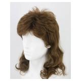 LeMarnia Menfts Wigs 70s 80s Rock Wig Brown Wavy Mullet Wigs for Men Halloween Costume Theme Party Wig