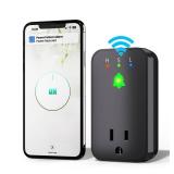 Power Failure Alarm WiFi, Smart Power Outage Alarm with App Notifications, Mini Size Freezer Alert with Loud 110dB and LED Indicator and Voltage Detection, Home Power Monitor for GFCI Trips, Sump Pump