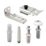 Prime-Line N 7534 Bi-Fold Door Hardware Repair Kit  Includes Top and Bottom Brackets, Top and Bottom Pivots and Guide Wheel  Door Repair Kit for 1\ to 1-3/8\in Thick Doors Up To 50 Lbs. (1 Kit), Z
