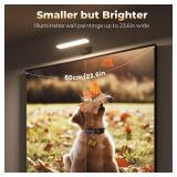 FULEN 2 Pack Picture Lights for Wall,Battery Operated Wall Sconce Rechargeable,LED Wall Light Cordless with Remote,3 Color Temperature, Art Lights for Painting,Frame,Gallery,Dartboard Lights,Black