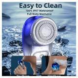 Mini Electric Shaver, Pocket Size Electric Shaver for Men Women, Rechargeable Easy One-Button, Portable Powerful Waterproof Razor for Travel Office Business Trip (1Pack)
