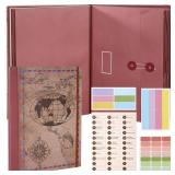 Funrous Important Document Organizer 2026 Life Book Document Binder in Case I Go Missing File Organizer with Labels Expanding File Folder for Family Papers Birth Certificates Christmas New Year Gifts