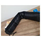 Sunolga Door Draft Stopper Blocks Hot and Cold Air with Removable Washable Cover for Bottom of Door and Window, All-Season Seal for Wind, Noise, Seal for Gaps Up to 3\", Home Essentials, 20\", Black -