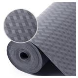 StaHom Shelf Liners for Kitchen Cabinets Refrigerator Liners Waterproof & Oil-Proof Kitchen Cupboard Liner Non-Slip Drawer Mats EVA Non Adhesive Fridge Liner for Shelves - Gray 11.8 x 236.2 Inches - R