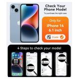 CANSHN Magnetic for iPhone 14 Case, Upgraded [Full Camera Protection] [Compatible with Magsafe] [Translucent Matte] Shockproof Protective Phone Case for iPhone 14 6.1\" - Hot Pink - Retail: $14