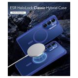 ESR for Samsung Galaxy S25 Plus Phone Case, Compatible with MagSafe, Magnetic Case for S25+ Plus, Military-Grade Protection, Yellowing Resistant, Classic Series, Frosted Blue - Retail: $16