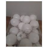 30ct Christmas Ball Ornaments, 2.36\" Shatterproof Christmas Tree Decorations, Perfect Hanging Ball for Indoor/Outdoor Holiday Party Decor (White) - Retail: $17