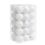 30ct Christmas Ball Ornaments, 2.36\" Shatterproof Christmas Tree Decorations, Perfect Hanging Ball for Indoor/Outdoor Holiday Party Decor (White) - Retail: $17