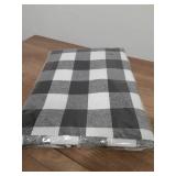 Senneny Set of 6 Christmas Placemats Buffalo Check Placemats Black White Plaid Reversible Burlap & Cotton Place mat for Christmas Holiday Table Home Decoration - Retail: $19