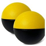 Botabee 4\" Foam Basketball - 2-Pack Soft Mini Basketball - Easy-Grip - Ideal for Kids & Adults - Retail: $3,791