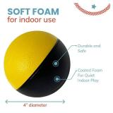 Botabee 4\" Foam Basketball - 2-Pack Soft Mini Basketball - Easy-Grip - Ideal for Kids & Adults - Retail: $3,791