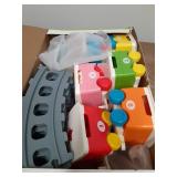 Learning Toy for Toddlers 1-3, Electric Toys Trains with Lights, Music & Steam, Counting, Matching & Sorting Montessori Toy with 6 Animal Finger Puppets, Birthday Xmas Gifts for Baby Boys Girls 12-18M