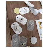 TRVL FIELDER Self Adhesive Caster Wheels, Appliance Rollers Appliance Slider for Kitchen, 360Â° Swivel Small Casters - Solve Coffee Maker Small Appliances Countertop Sliding (White, Clear - 8 PCS) -