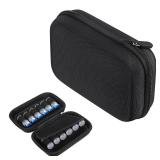 ELLDOO Insulin Fridge Holder Storage Case, 12 Slots Insulin Vial Organizer Bag Fitting Standard 10ml U-100 Vials, Black Travel Bag Organizer Bottle Organizer Reliable Vial Protectorï¼Only Caseï¼