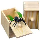 VtxZve Jumping Spider Prank Box - Pop Out Scare Toy, Halloween Prank Gift for Kids & Adults, Funny Trick Gag Box for Christmas & Birthday Surprise (Small) - Retail: $8