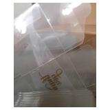 Thyle 200 Pcs Clear Gift Boxes Plastic Favors Box with Lid Ribbon Thank You Signs Transparent Treat Boxes for Party Favors Macaron Candy Dessert Cupcake Gift Wrap Boxes(2 x 2 x 2 Inch) - Retail: $36