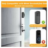 Blink Doorbell Mount, Anti-Theft Blink Video Doorbell Door Mount Bracket No Drilling, Not Block Doorbell Motion Sensor, Easy to Install, Fit for Blink Doorbell Camera (Black) - Retail: $18