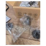 Ravinte 10 Pack Cabinet Knobs Black Kitchen Cabinet Knobs Round Dresser Drawer Pulls Closet Door Pulls 1-1/5 Inch - Retail: $13