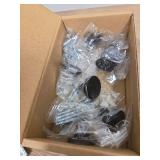 Ravinte 10 Pack Cabinet Knobs Black Kitchen Cabinet Knobs Round Dresser Drawer Pulls Closet Door Pulls 1-1/5 Inch - Retail: $13