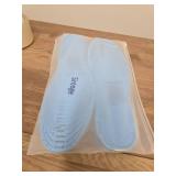 Sintege 3 Pairs Breathable Shoe Insoles Inserts Soft Cushioning Double-Layer Latex Foam Perforated Replacement Insoles for Men 7-11 Woman 2-8(White, Black, Grey) - Retail: $0