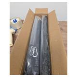 Barcetine Black Flag Poles for Outside House - 5ft Tangle Free Flag Pole for House,Heavy Duty Metal Flagpole,Outdoor Flagpoles Residential for Porch,Fence (Without Bracket - Retail: $13