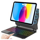 KARFUN Keyboard Case for iPad 11th (A16, 2025) & 10th Gen 10.9\" (2022)âFloating Cantilever Stand with Multi-Touch TrackpadâBacklit Magic Keyboards for iPad A16 Case with Keyboard 11th/10th 