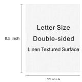 Linen Textured Cardstock White 100 Sheets 80 lb Cover, 8.5 x 11 Inches for Printers, Invitation, Arts and Craft, Scrapbook, DIY Projects - Retail: $21
