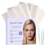 Eyelid Tape for Hooded Eyes Invisible 600Pcs, Waterproof Eyelid Lifter Strips for Natural-Looking, All-Day Wear,Say Goodbye to Single Lids,Sagging Eyelids - Retail: $10