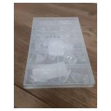 Luckyfairy Extra Short Almond Nail Tips, 240pcs Soft Gel Pre-Shaped Acrylic Fake Nails, Half Matte Full Cover Clear Gelly Press on Flase Nail Tips for Extension Nail Manicure Home DIY 12 Sizes - Retai