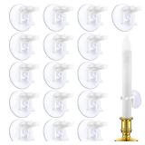 16 Pieces Window Candle Holder Clamps Candle Suction Cups Holder Suction Cups with Clamps for Christmas Party Candle Lamp - Retail: $21