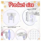 16 Pieces Window Candle Holder Clamps Candle Suction Cups Holder Suction Cups with Clamps for Christmas Party Candle Lamp - Retail: $21