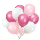 KADBANER White light pink rose red Balloons,50Pack 12 Inch Latex Balloons - Retail: $9