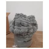 Bedsure ComfyFleece Waterproof Dog Blankets for Small Dogs - Soft Puppy Cat Blanket Corduroy Fleece Washable, Cozy Calming Reversible Furniture Protection for Pet Kitten Doggy,25\"x35\", Warm Grey - R