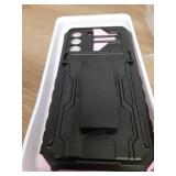 Phone Case for Samsung Galaxy S21 FE 5G with Screen Protector Belt Clip Holster Stand Hybrid Rugged Hard Military Grade Protective Cell Cover S 21 EF S21FE5G UW S21FE 21S G5 6.4 inch Women Men Pink - 