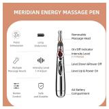 May or is Missing Pieces See Photos UYGHHK 3-in-1 Massage Acupuncture Pen, Electronic Pain Relief Therapy, Meridian Energy Massager Pen Self Massage Tools Muscle Healing with Massaging Gel - Retail: $
