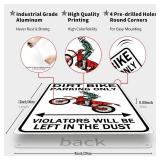 Smilelife Dirt Bike Accessories Boys Motorcross Gifts Funny Dirty Bike Parking Only Vintage Tin Sign for Man Cave Boy