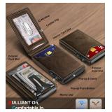 BULLIANT Men Wallet,Magnetic Metal Wallet Money Clip 9Cards Pop-up Access RFID Blocking - Retail: $40