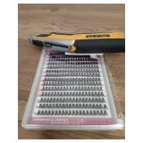 FADLASH DIY Lash Clusters Individual Eyeslash Extensions 40D Volume Eyelash Clusters Soft Band Wispy Natural Eyelash Extension Large Tray (40D-0.07-D, 8-16mm) - Retail: $8