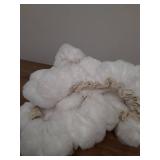 UYRIE Fluffy Mirror Cover - 59\"x16\" Full Length Ultra Soft Non-Slip Cover Universal Stretch Cover Warm Home Decor for Bedroom Cloakroom (White-Without Mirror) - Retail: $19