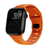 Soft Silicone Waterproof Strap Compatible with Apple Watch Ultra Band 49mm 46mm 45mm 44mm 42mm 41mm 40mm 38mm,Men Women Sport Bands for iWatch Series 10 9 8 7 6 5 4 3 2 1 SE Ultra (42/44/45/46/49mm, O
