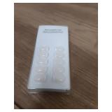 BTArtbox Press On Nails - White French Tip Press on Nails Square, Glue On Nails for Wedding Gift, Supremely Fit & Natural Stick On Nails in 15 Sizes - 30 Fake Nails Kit, Classic French - Retail: $15