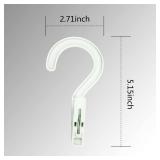 Laundry Hooks Boot Hangers Plastic Clothes Pins Hanger Clips for Bathroom Travel Portable White (12Pcs) - Retail: $8