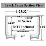 2 Set Pocket Door Soft Close Top Hanger Assemblies Fit for Johnson P/N #1060 & #1062, Works with 100, 134F, 138F, 2610F Series Track, 1\" Nylon Ball Bearing Tri-Wheel, Bi-Direction - Retail: $29