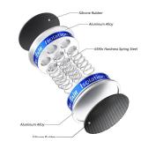 Preffair 4 Pcs HiFi Audio Isolation Feet Aluminum Adjustable Spring Speaker Spikes Anti Vibration Feet for Turntable Record Player Shock Absorber Mat LP Vinyl Shockproof Base Pad Turntable Damper - Re